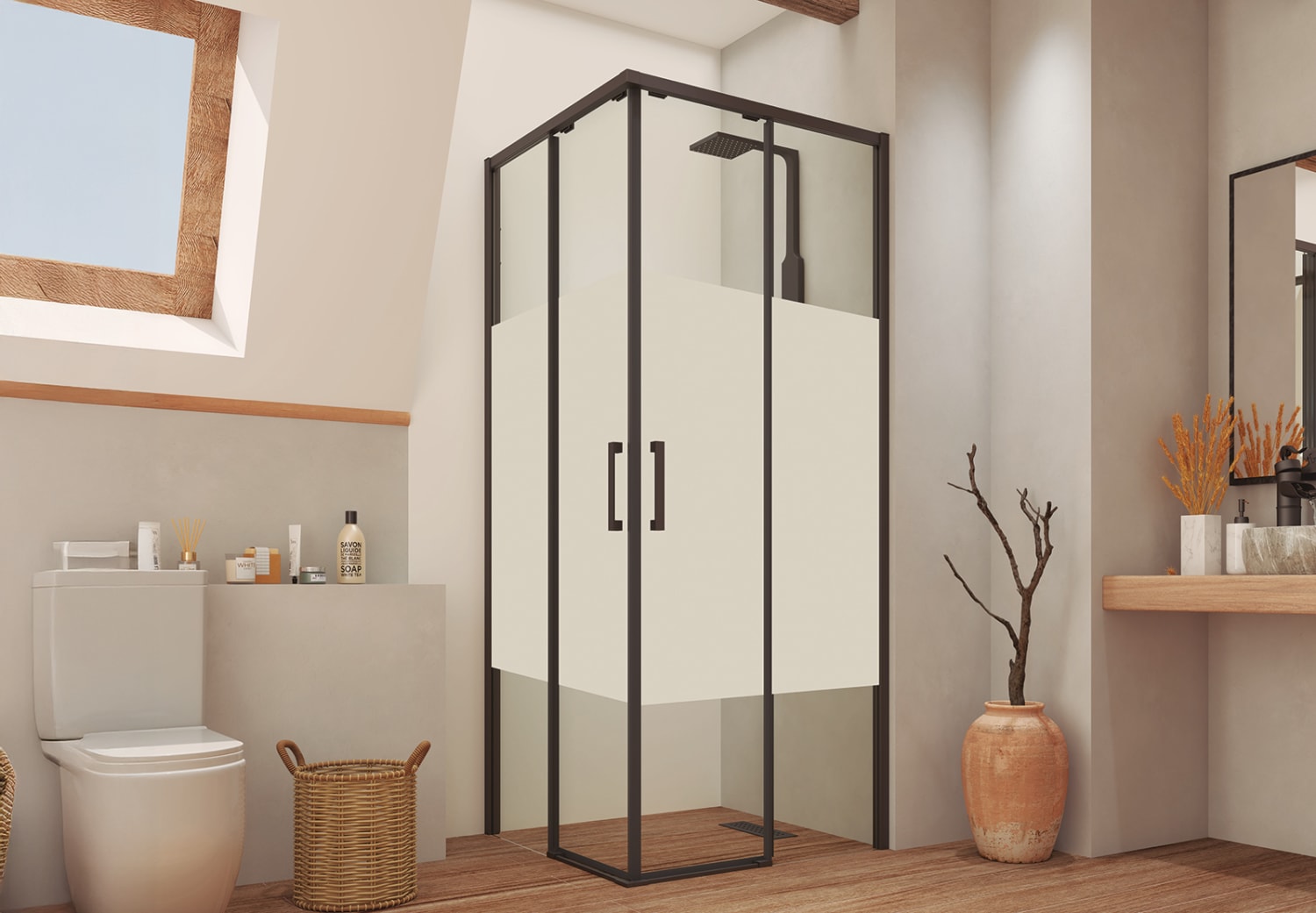 Mampara de ducha Bruntec Lara (300) Ambiente 6