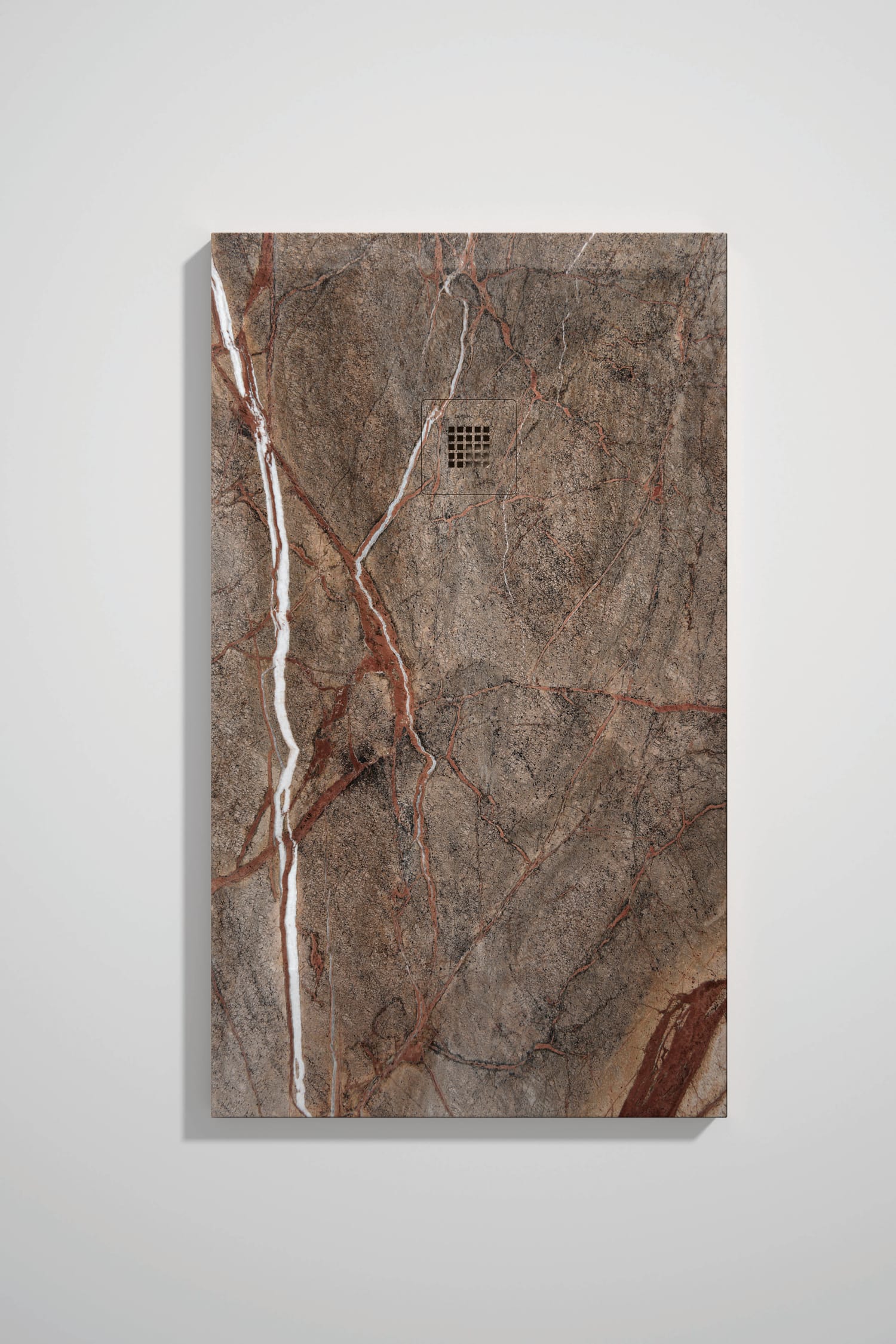 Platos de ducha de resina decorados Bruntec Stone 3D Mármol opción 23