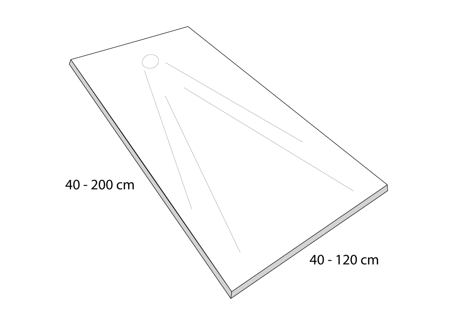 Plato de ducha Compac Bruntec Perla Croquis 4