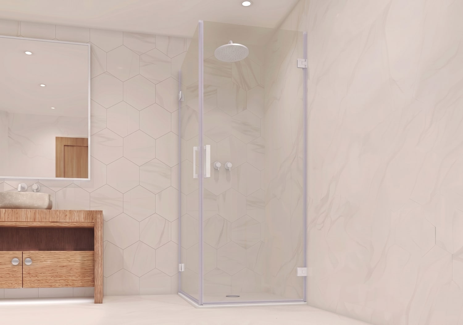 Mampara de ducha Bruntec Aurea (300A) Ambiente 9
