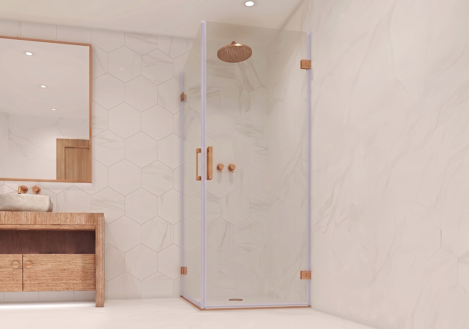Mampara de ducha Bruntec Aurea (300A) Ambiente 14