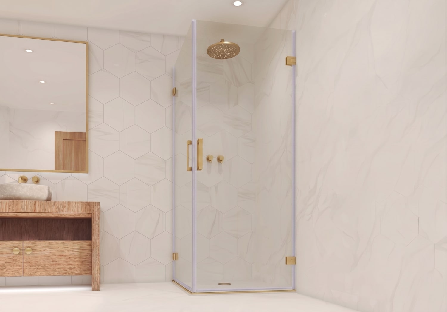 Mampara de ducha Bruntec Aurea (300A) Ambiente 13