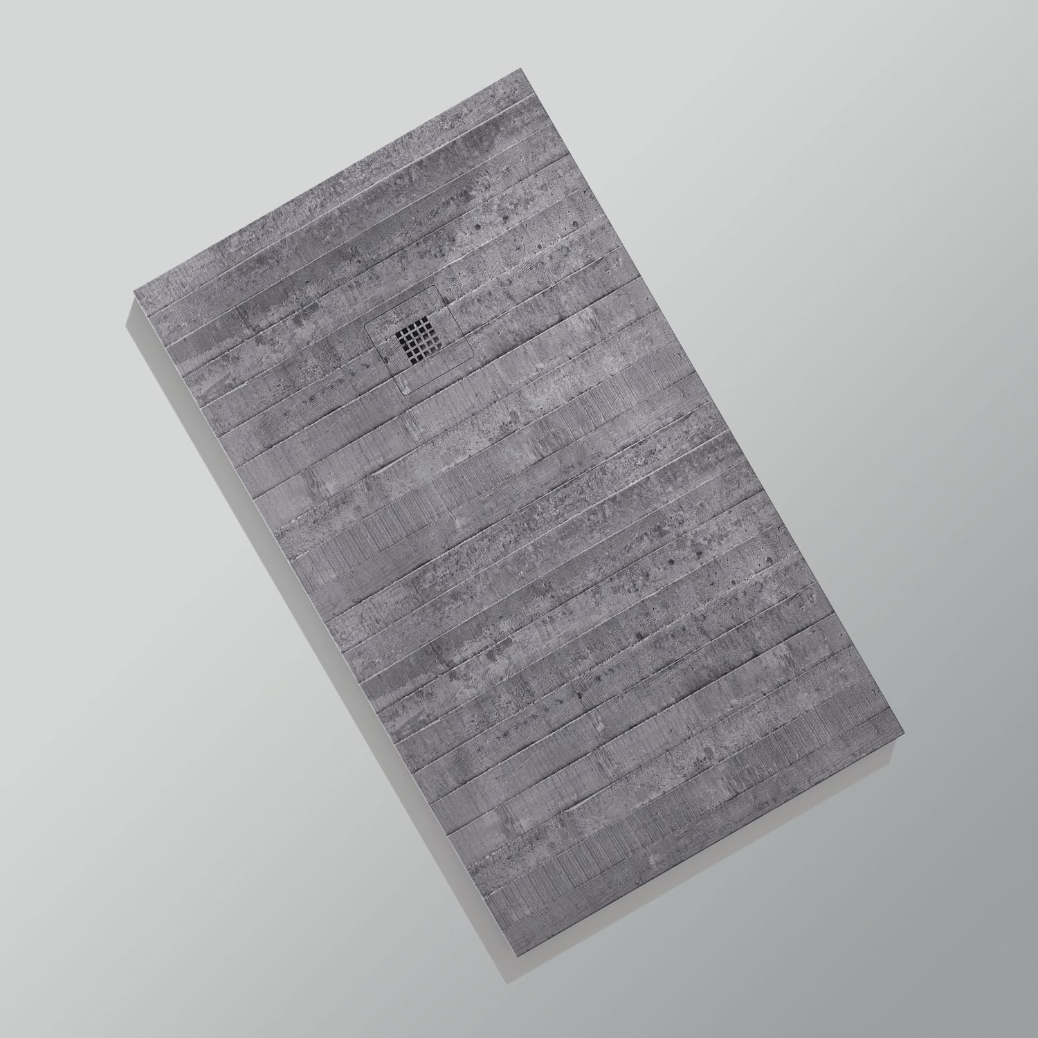 Platos de ducha de resina decorados Bruntec Design 3D Cemento opción 11