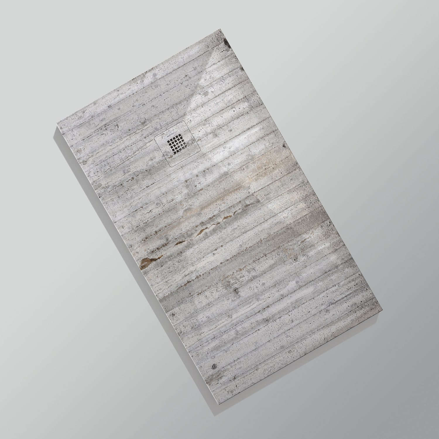 Platos de ducha de resina decorados Bruntec Design 3D Cemento opción 12