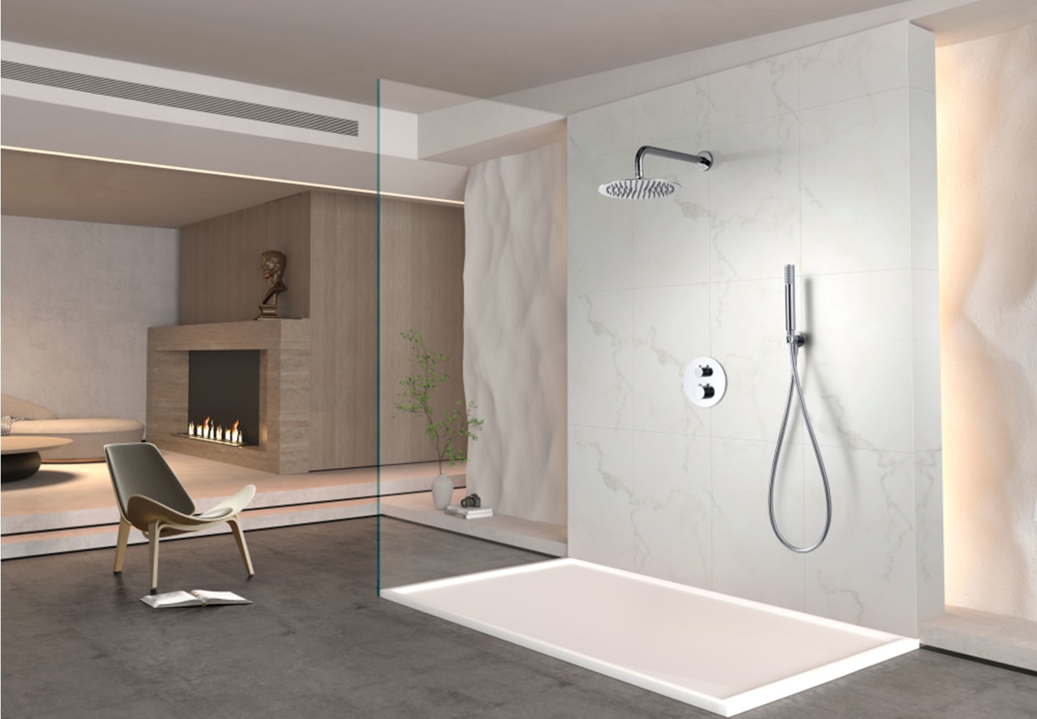 Conjunto de ducha empotrado Imex Génova Ambiente 6