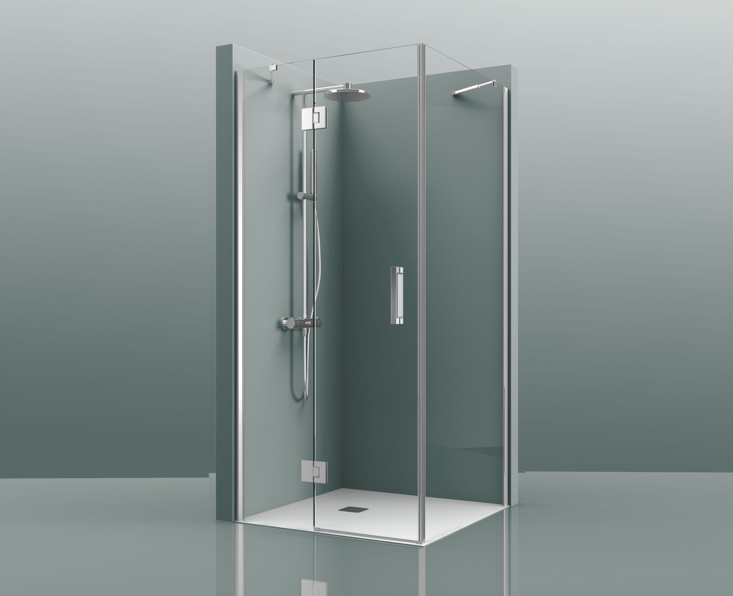 Mampara de ducha angular Adhara (400B) Detalle 5