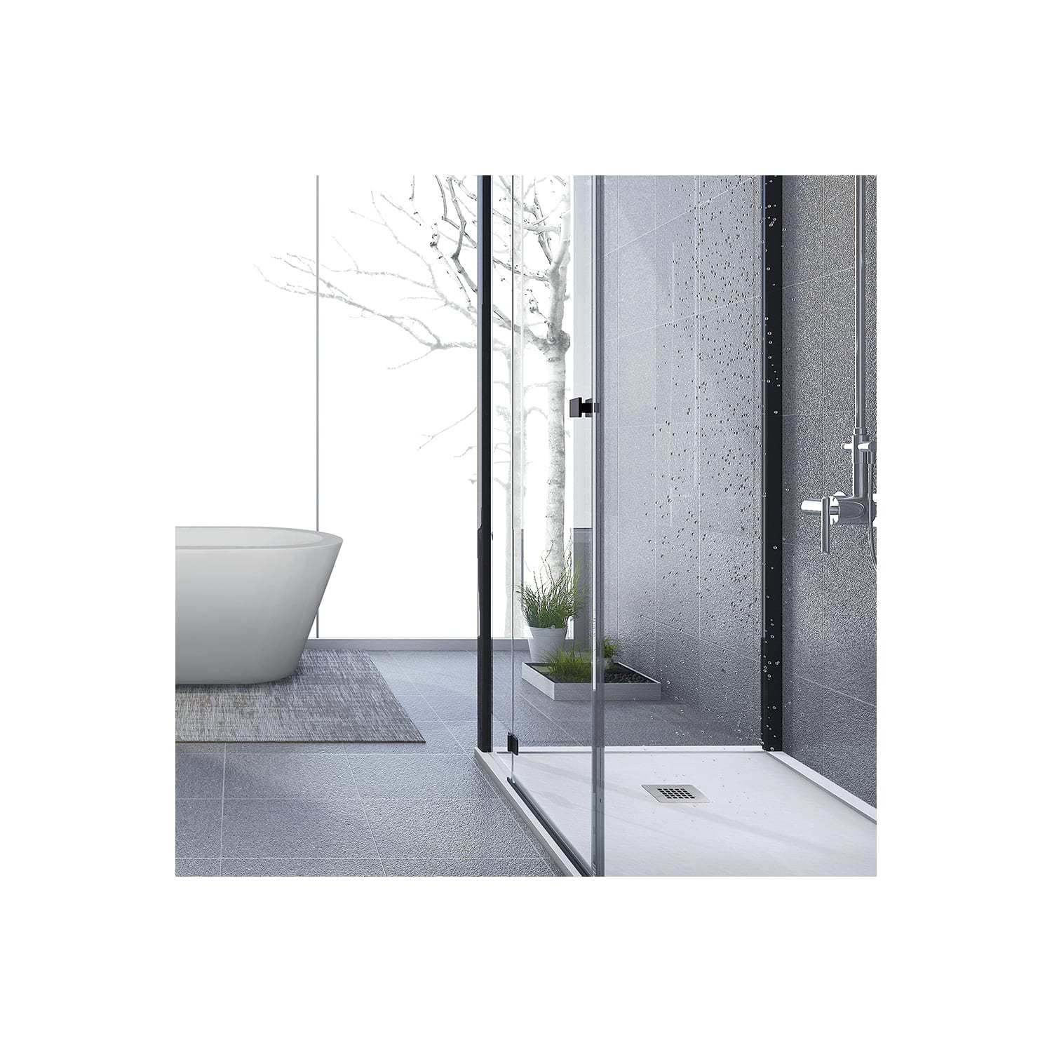 Plato de ducha Bruntec Frame Ambiente 7