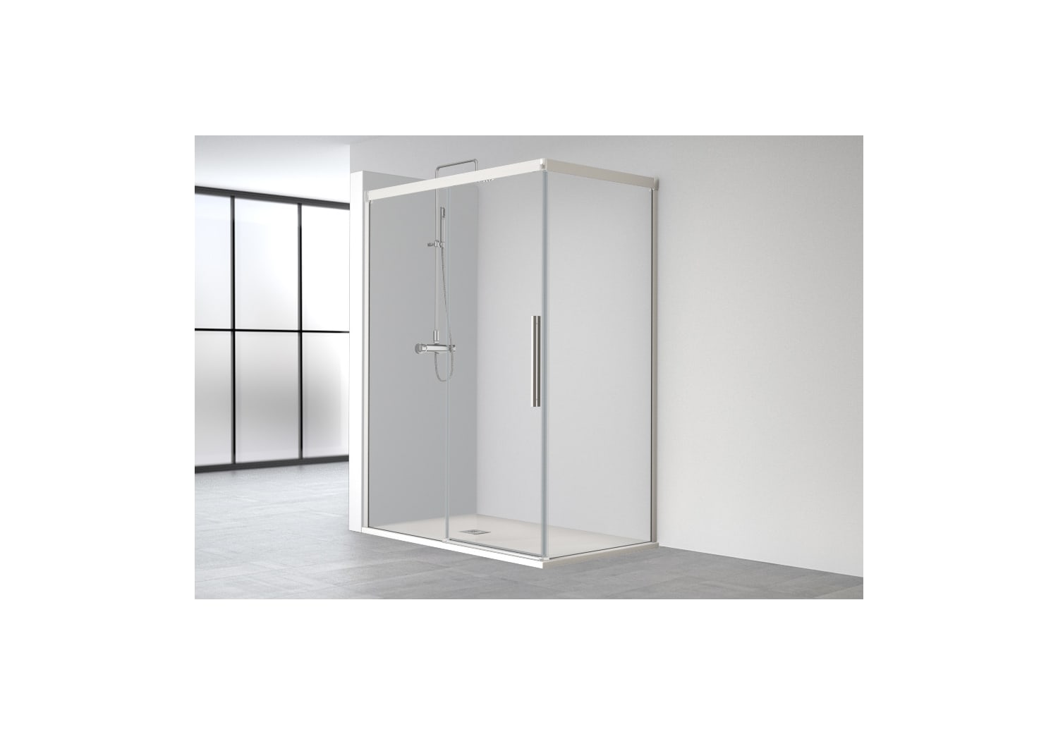 Mampara de Ducha Profiltek Wind (WI-216) opción 2