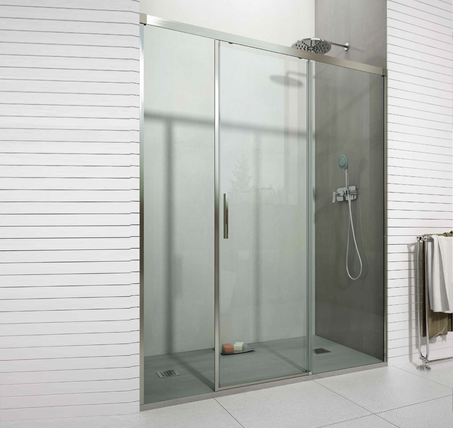 Mampara de ducha Glassinox Kiel Principal 0