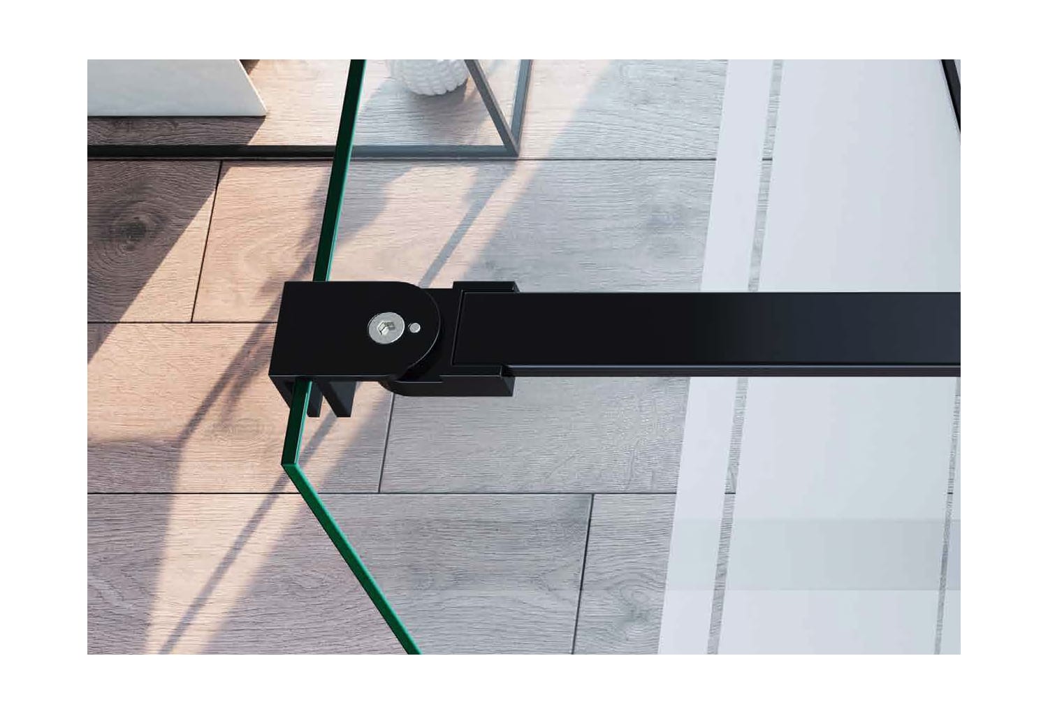 Mampara de ducha Glassinox Aiki Perfilada Detalle 2