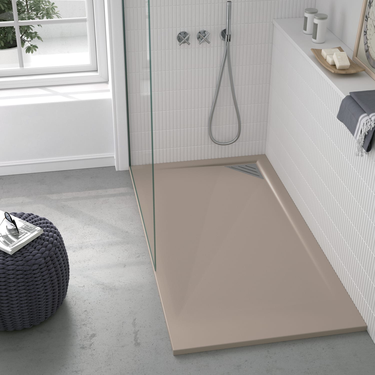 Plato de ducha Bruntec Design Corner Ambiente 3