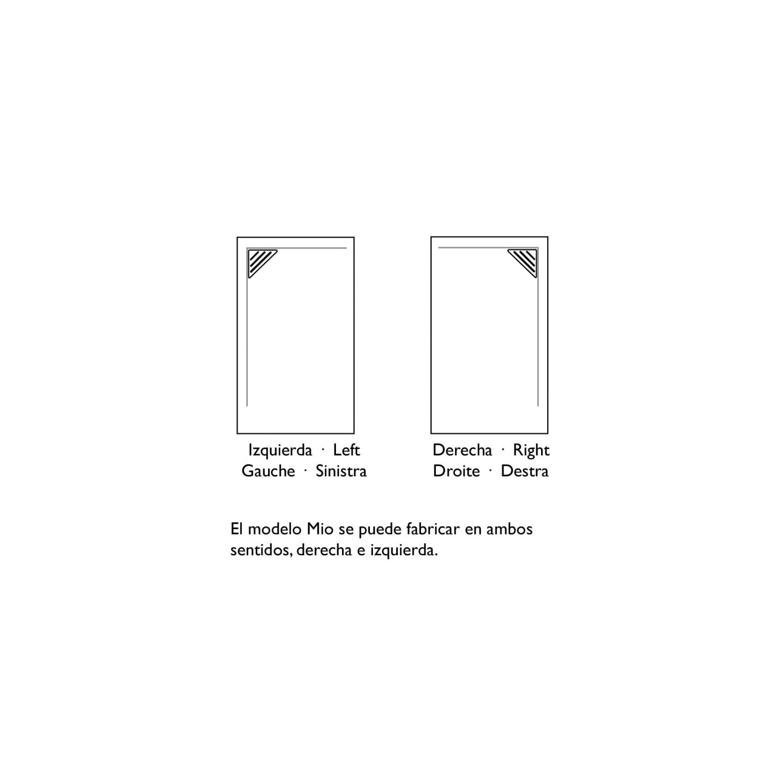 Plato de ducha Bruntec Design Corner Croquis 6