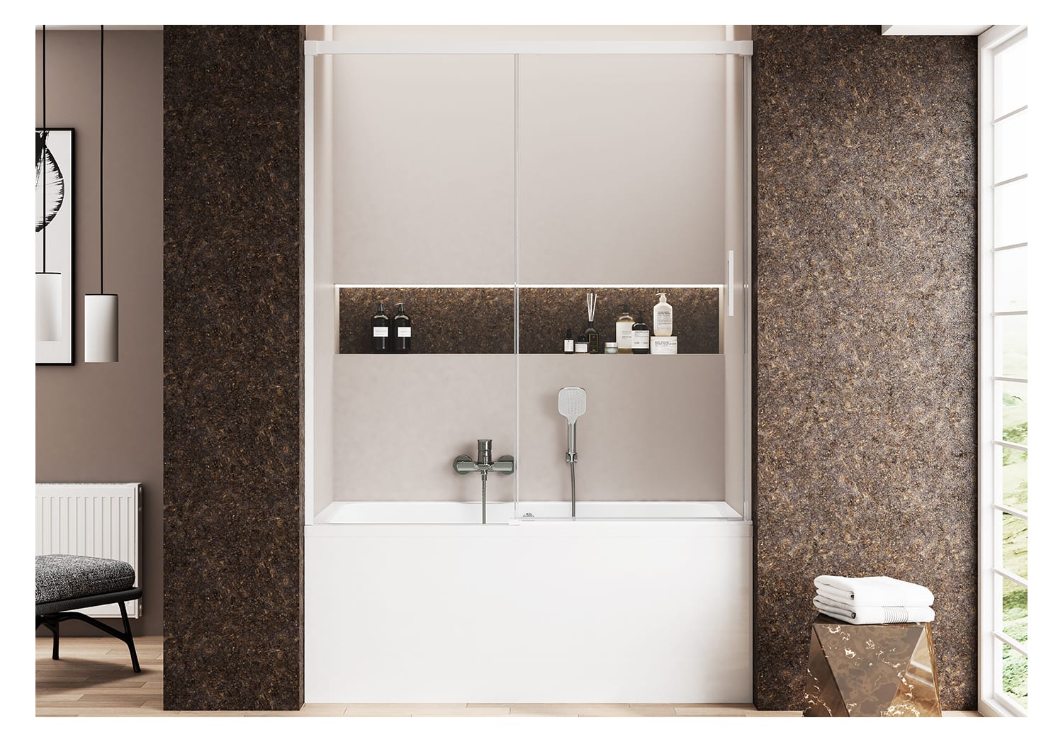 Mampara de bañera Oslo Principal 2