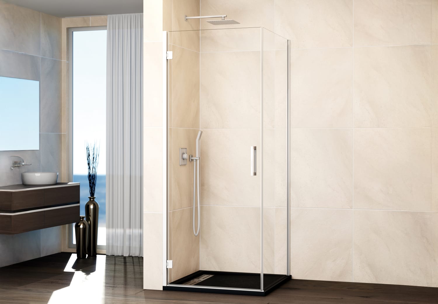 Mampara de ducha GME Glass (Combi A + lateral fijo) Principal 1