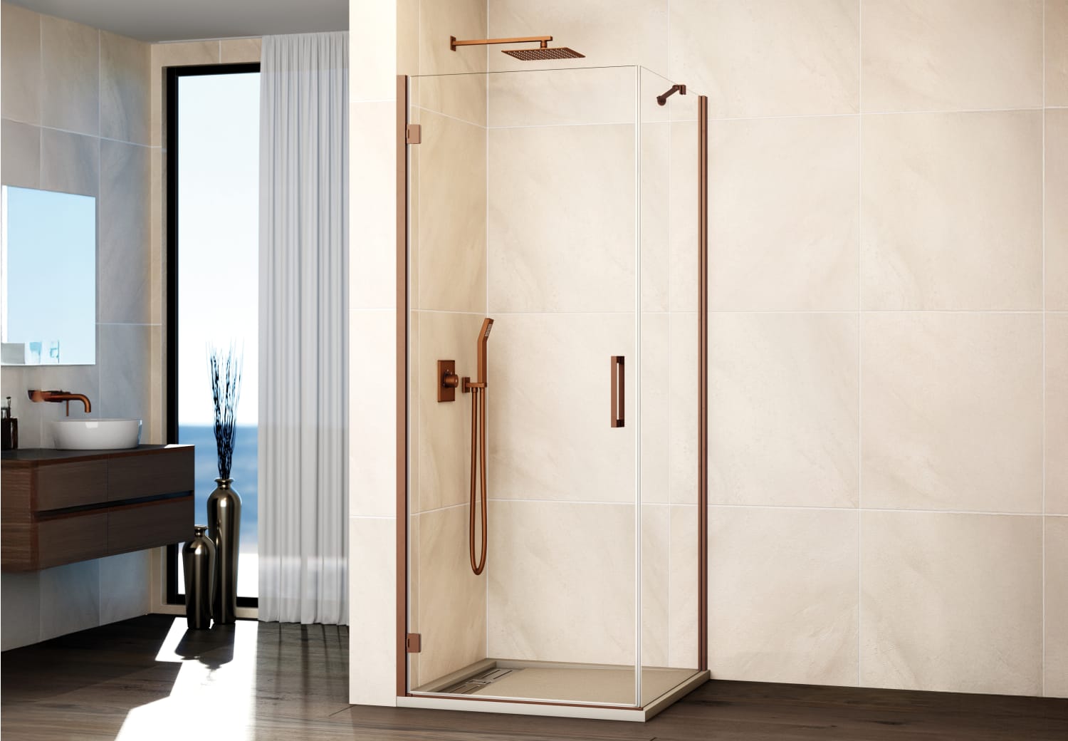 Mampara de ducha GME Glass (Combi A + lateral fijo) Principal 6