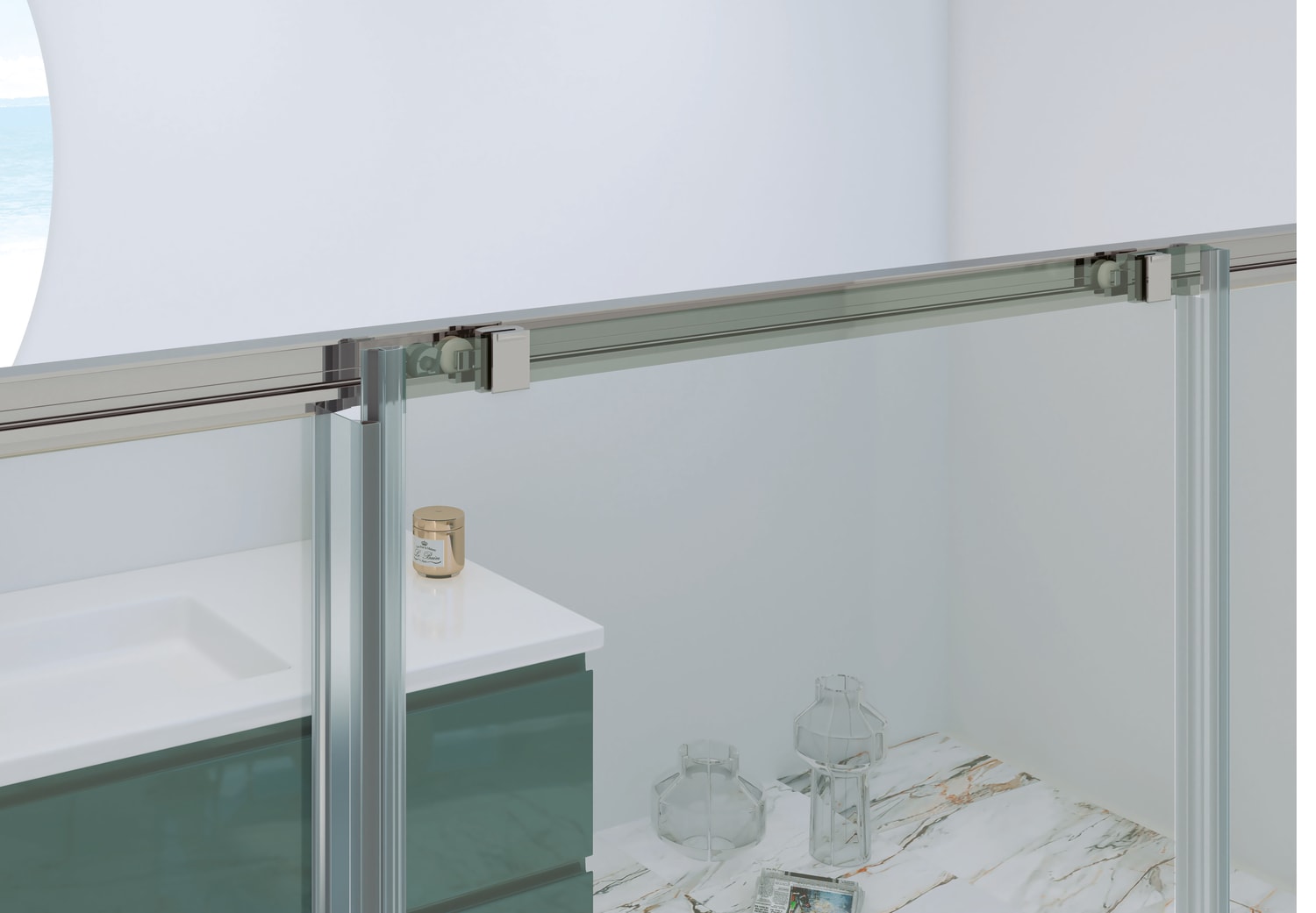 Mampara de ducha Bruntec Royal (700) Detalle 3