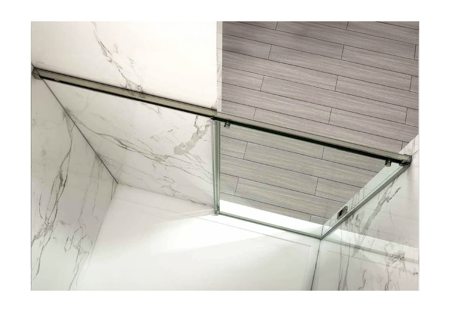 Mampara de ducha Glassinox Panamá Muro Detalle 1