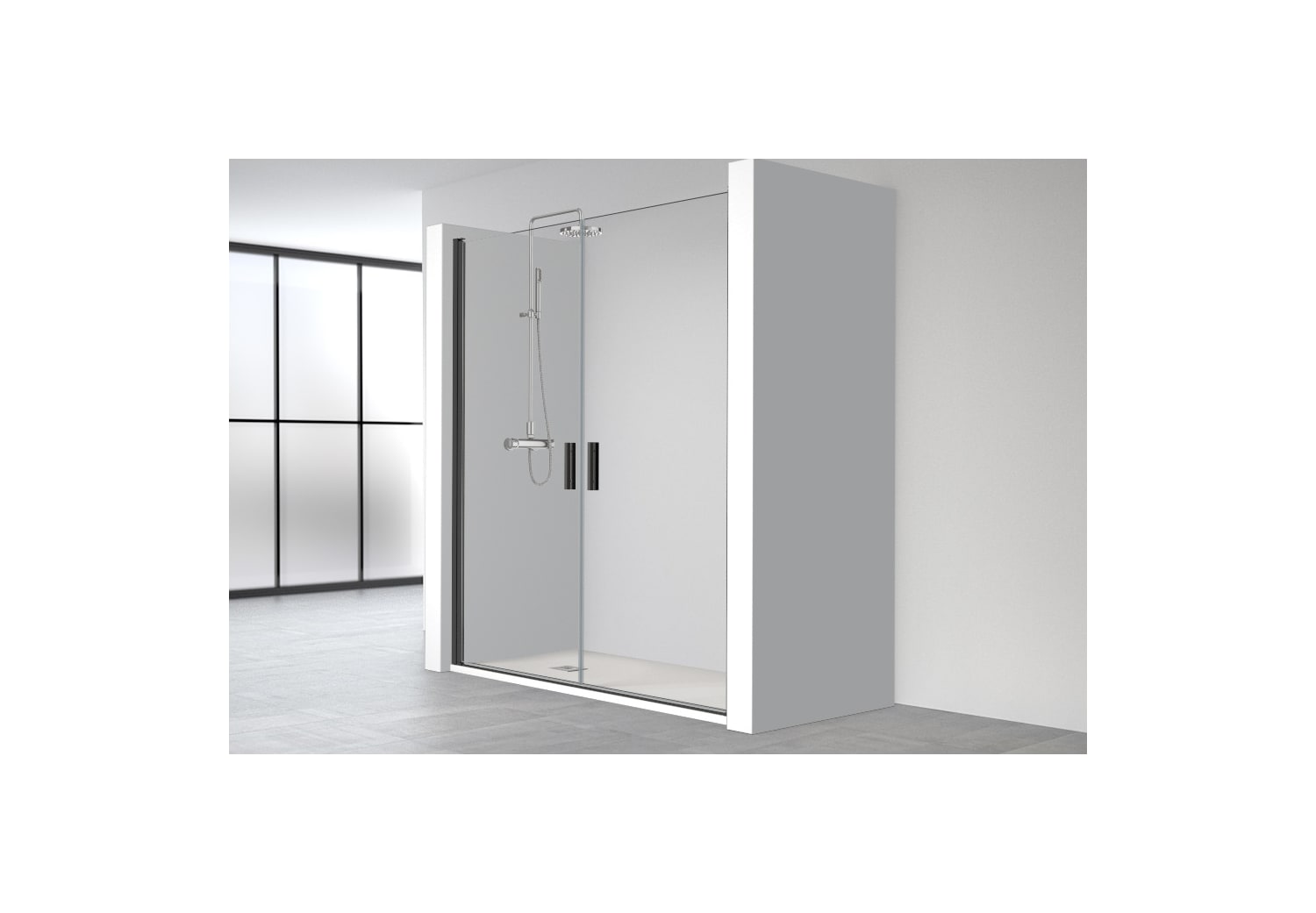 Mampara de ducha Profiltek Hada Plus (HP-307) opción 2