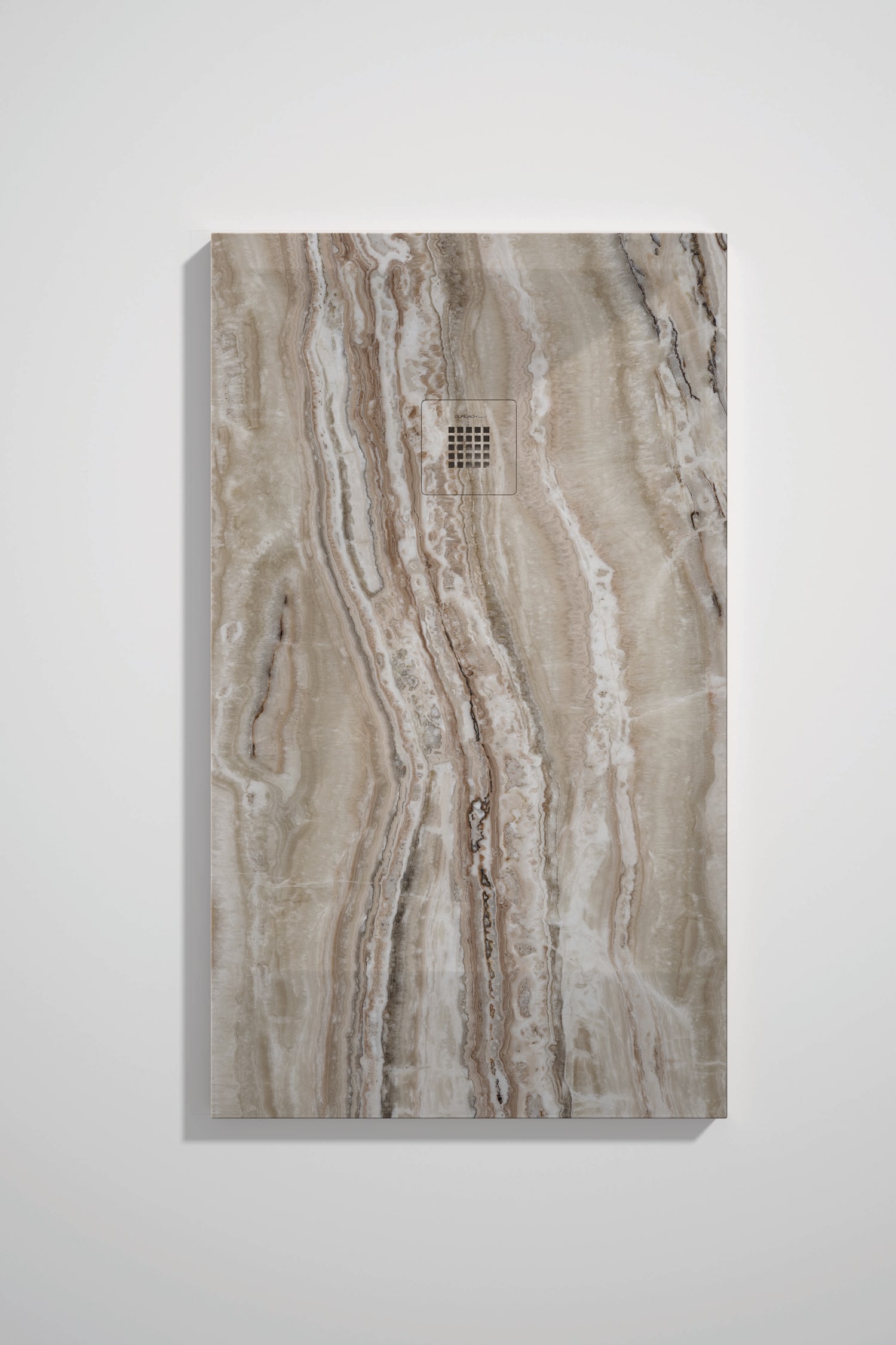 Platos de ducha de resina decorados Bruntec Design 3D Marmol Travertino opción 4