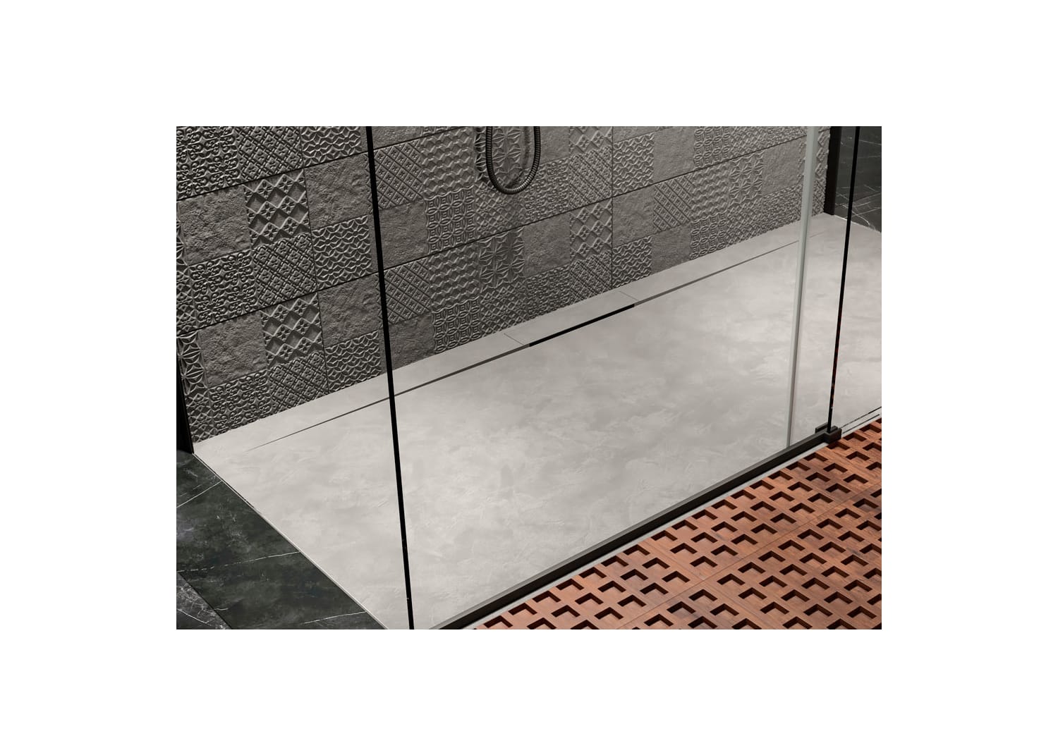 Plato de ducha de resina Hidronatur Lyra Ambiente 11