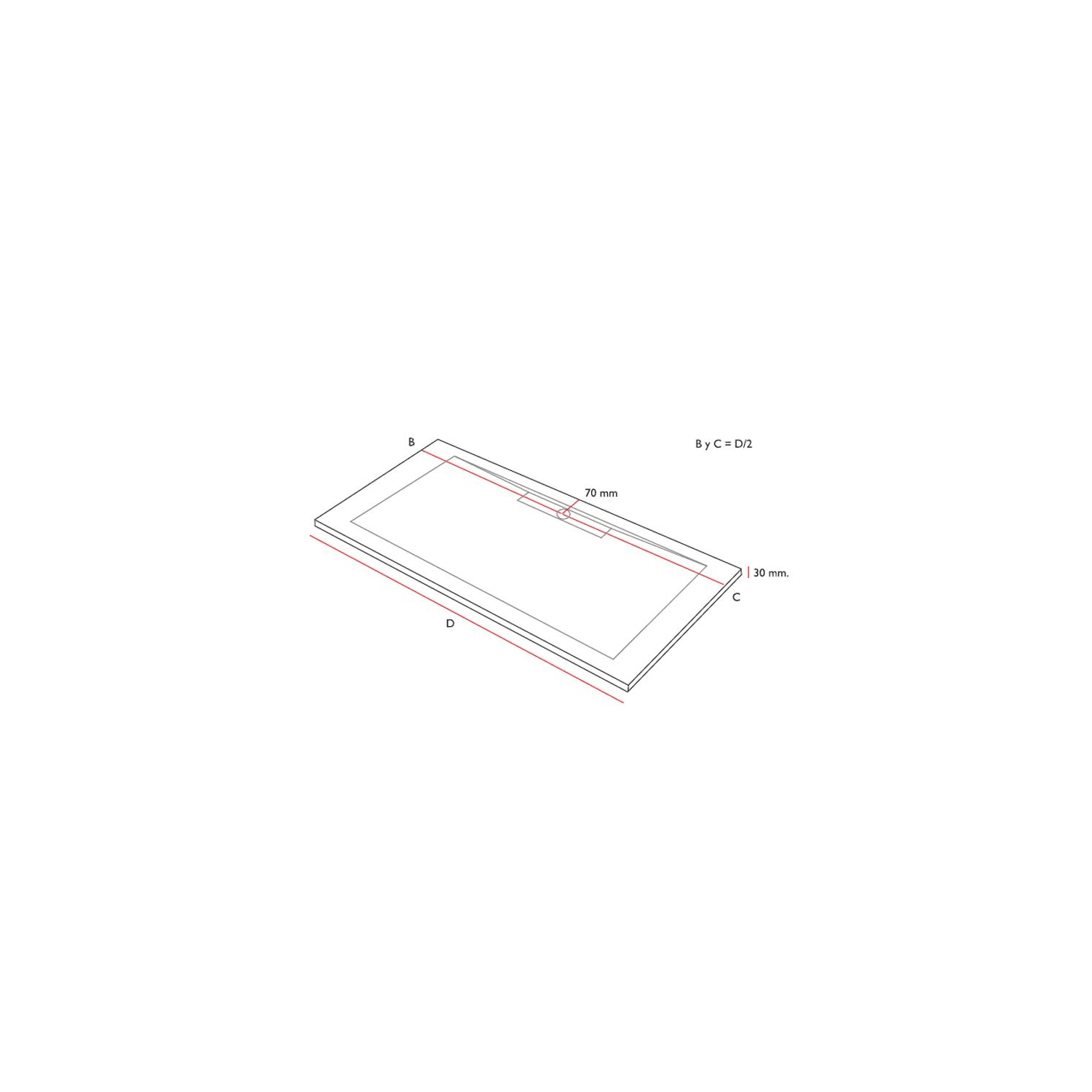 Plato de ducha Bruntec Design Tiden Croquis 7