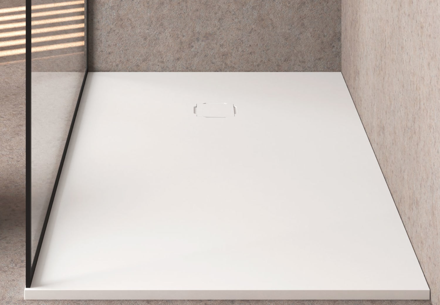 Plato de ducha Solid Surface Hidronatur Perseo Detalle 1