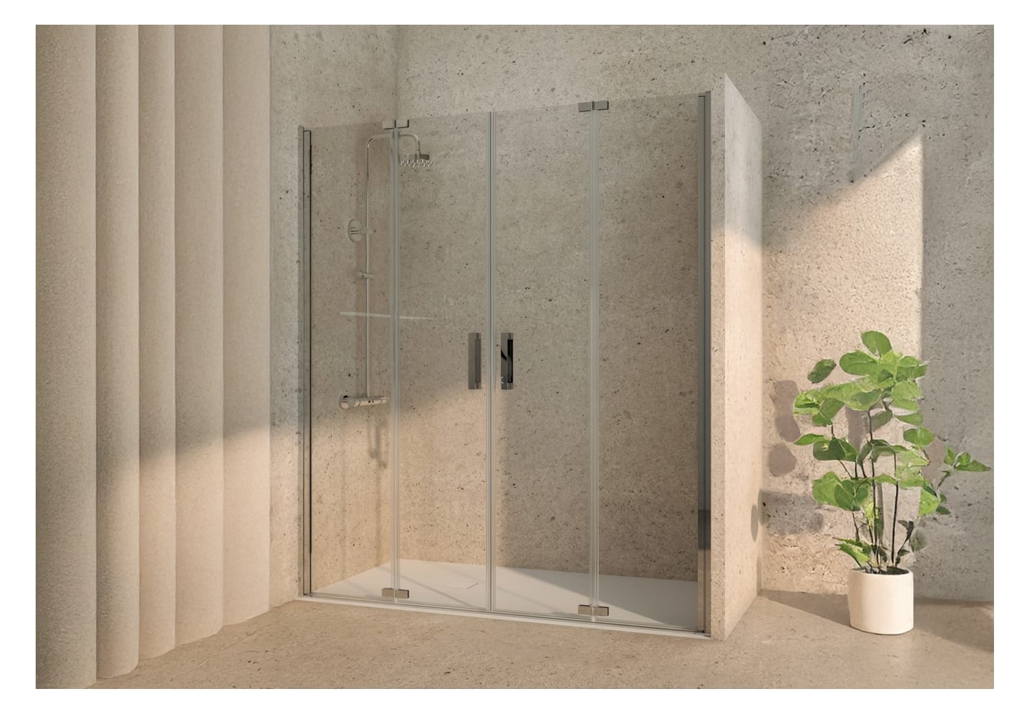 Mampara de ducha Bruntec Pure (200B) a medida Principal 0