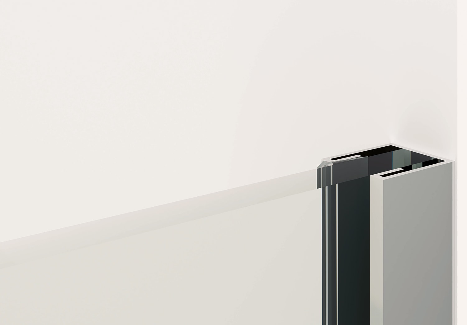 Mampara de ducha en Acero Inox Dione Detalle 9