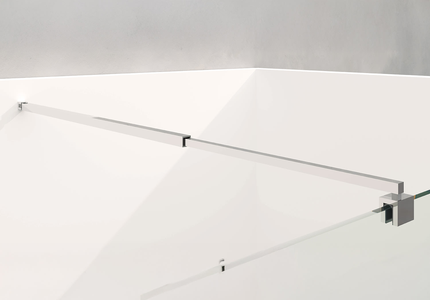 Mampara de ducha en Acero Inox Dione Detalle 8