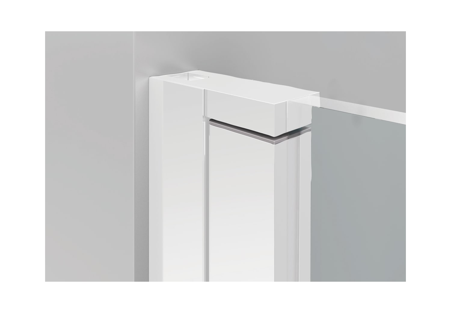 Mampara de ducha en Acero Inox Dione Detalle 8