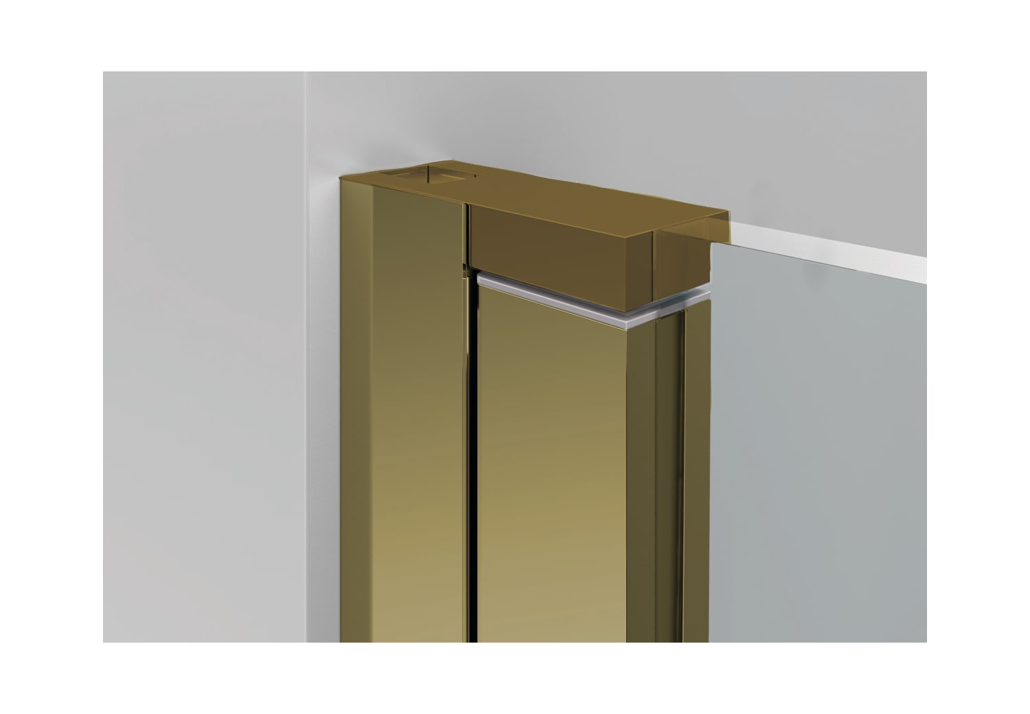 Mampara de ducha en Acero Inox Dione Detalle 10