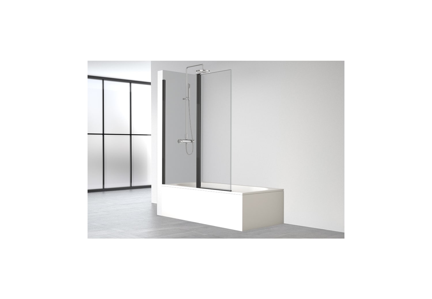 Mampara de bañera Profiltek Hada Plus (HP-106) opción 2