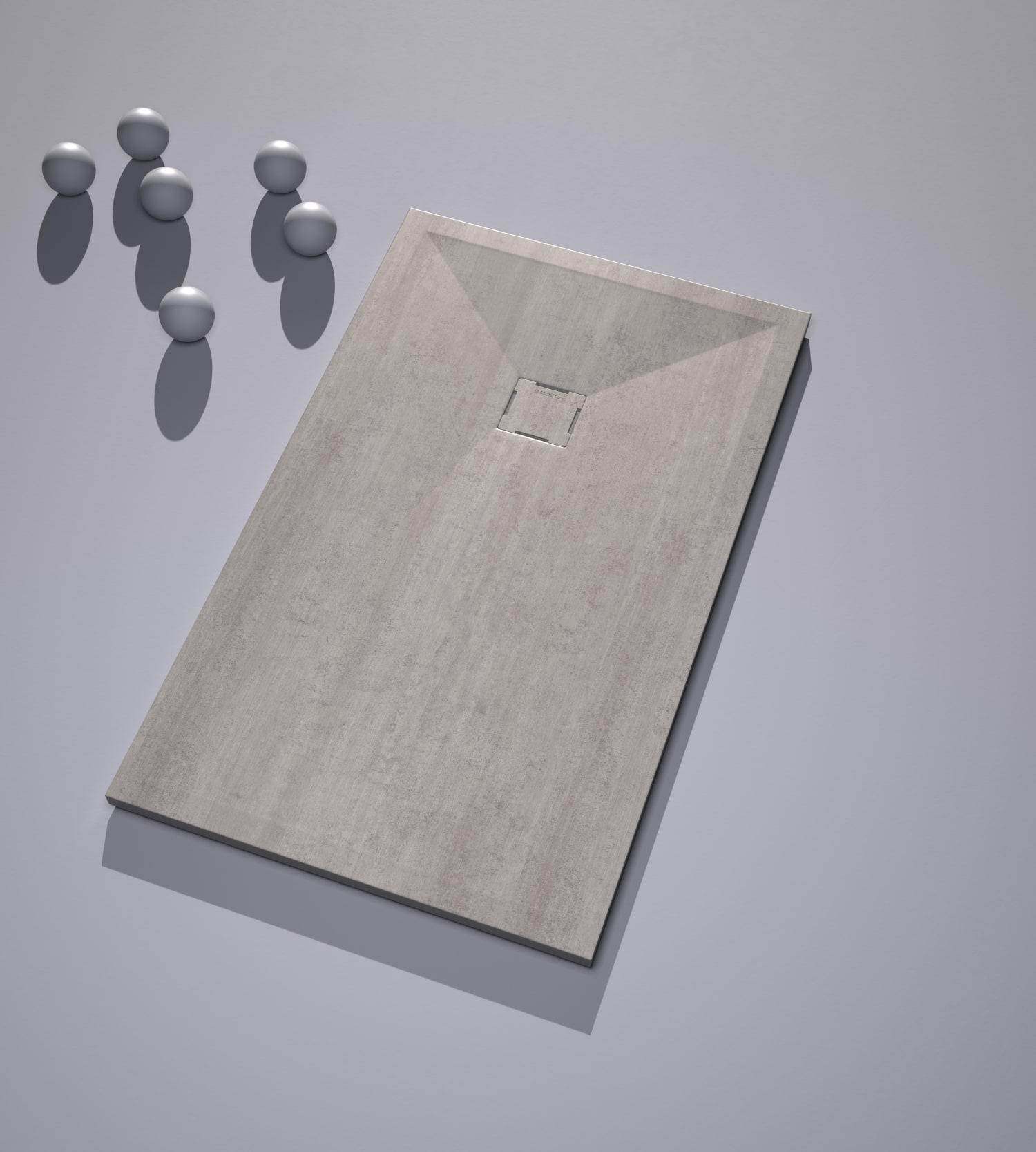 Platos de ducha de resina decorados Bruntec Design 3D Decorado Ambiente 2