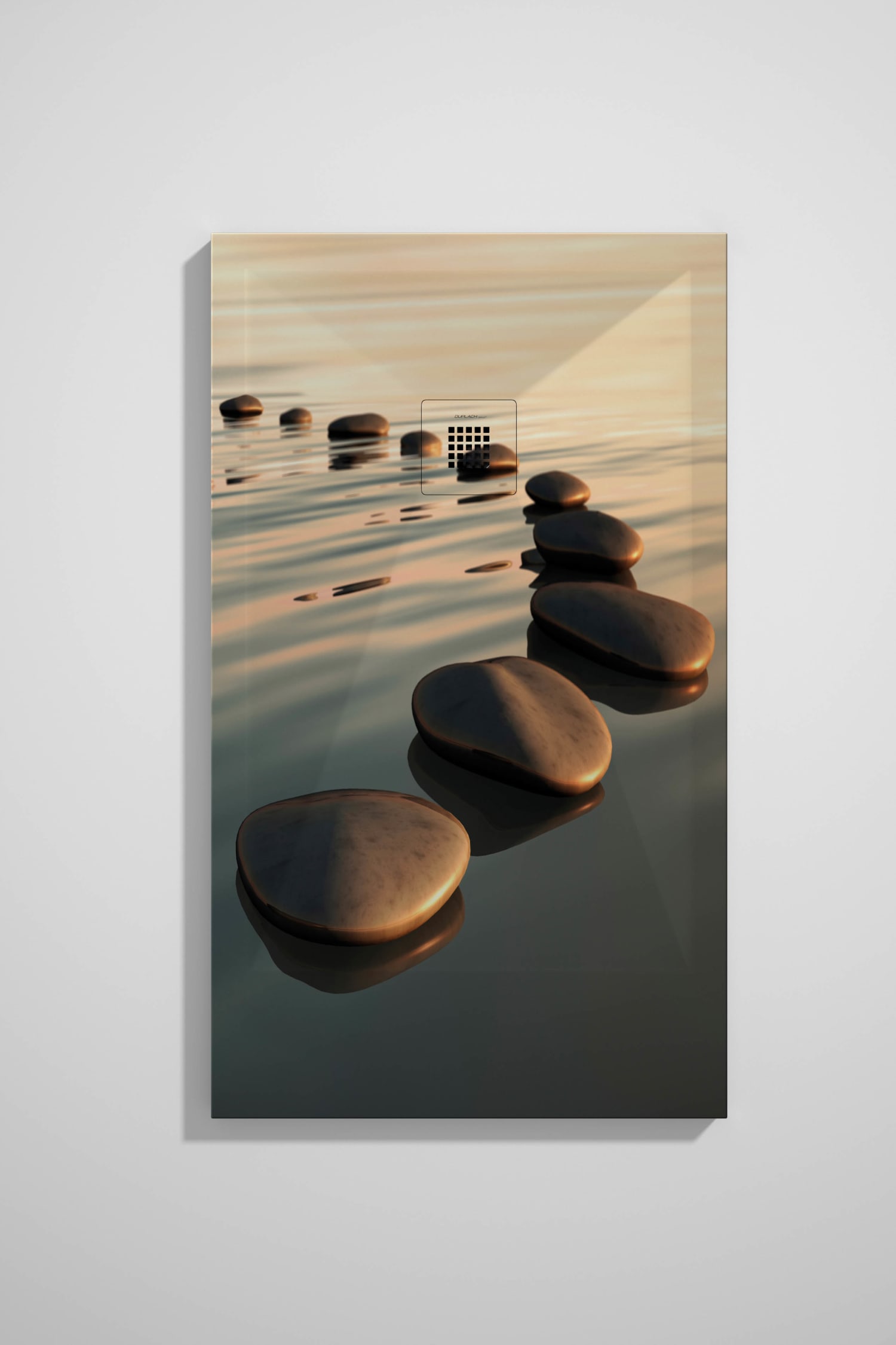 Platos de ducha de resina decorados Bruntec Design 3D Zen Principal 0