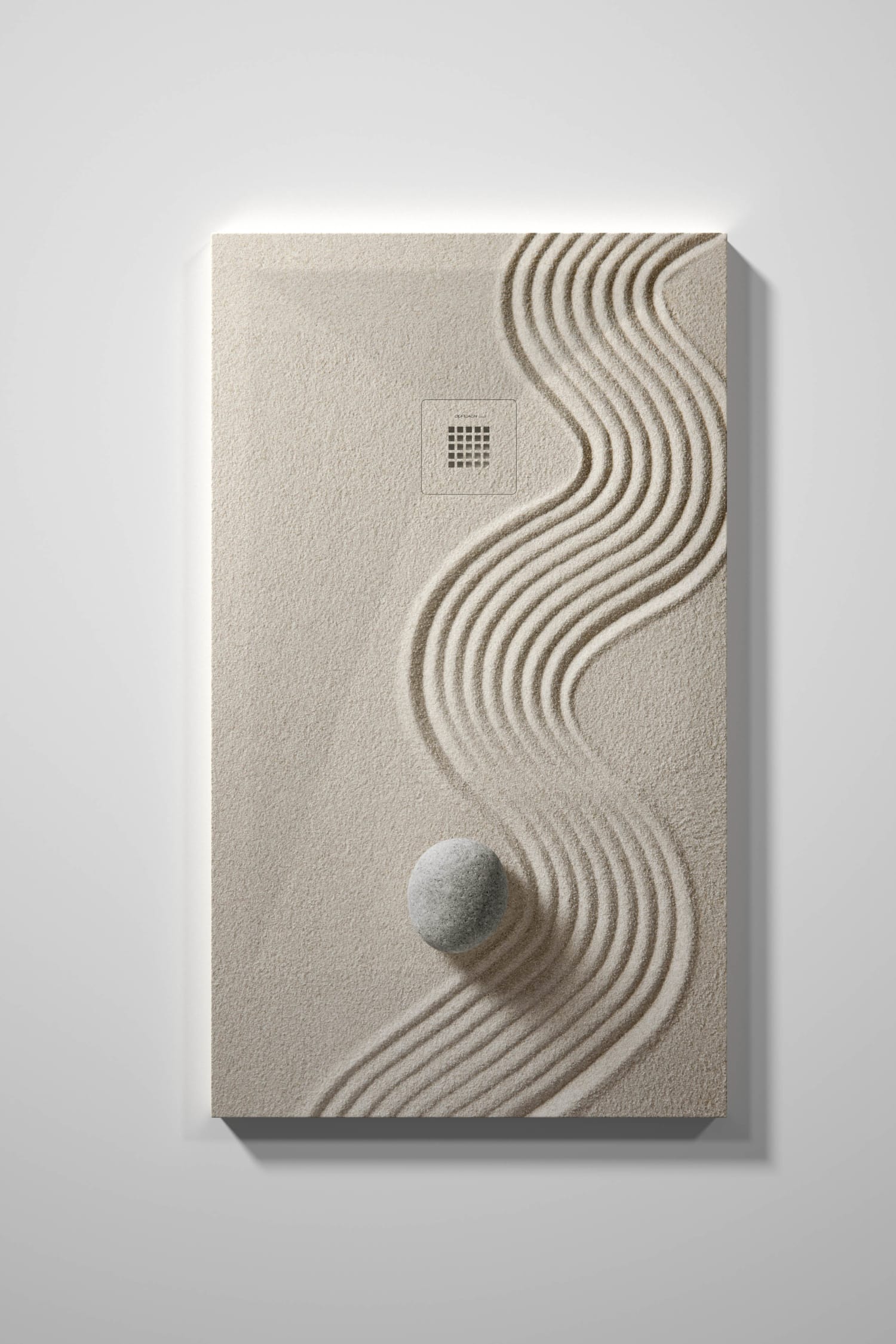 Platos de ducha de resina decorados Bruntec Design 3D Zen opción 8