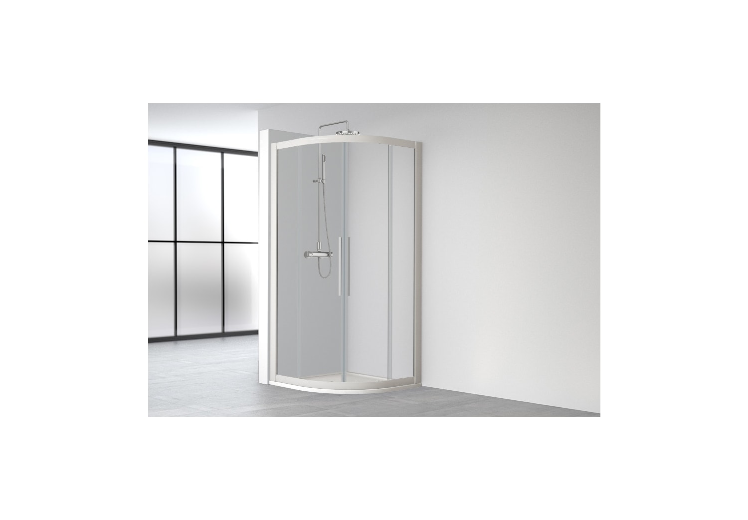 Mampara de Ducha Profiltek Wind (WI-261) opción 1