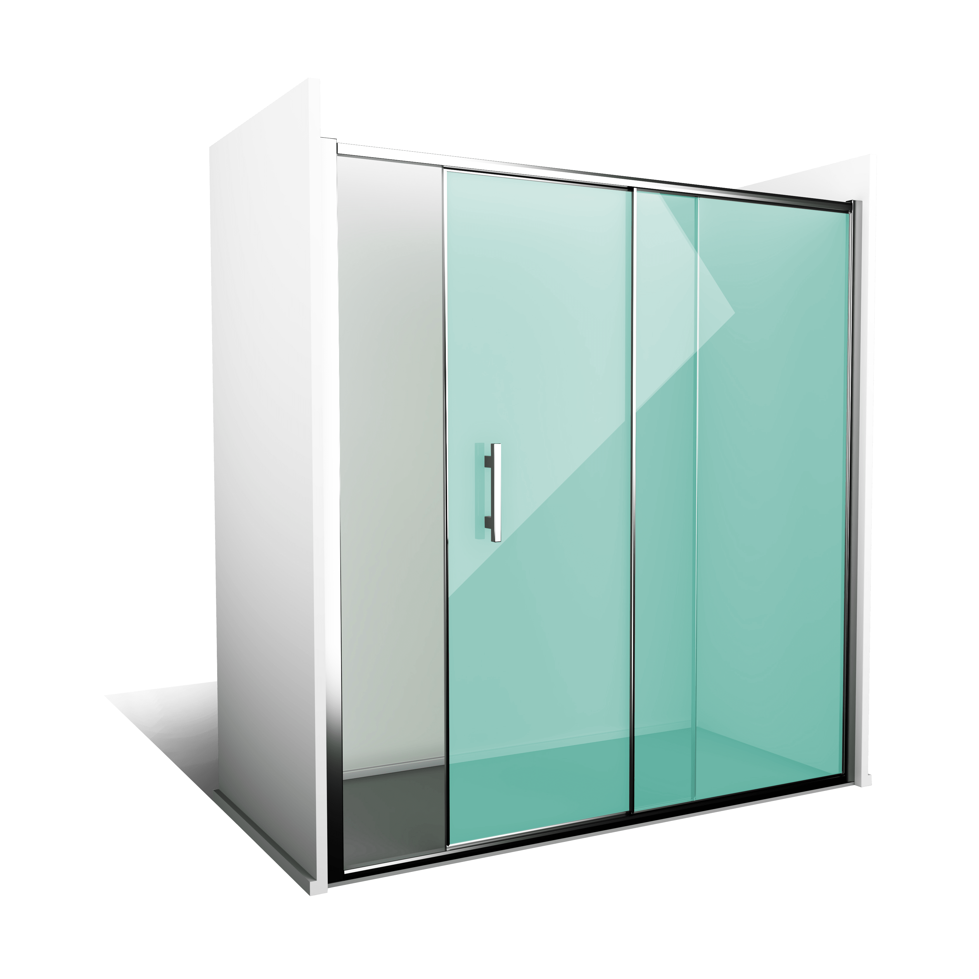 Mampara de Bañera Plegable con Bisagra Cristal Antical 6mm 90x140 cm