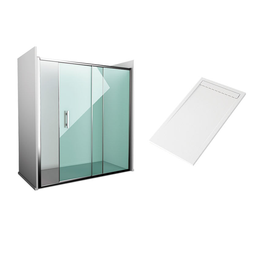 Platos de ducha con mampara