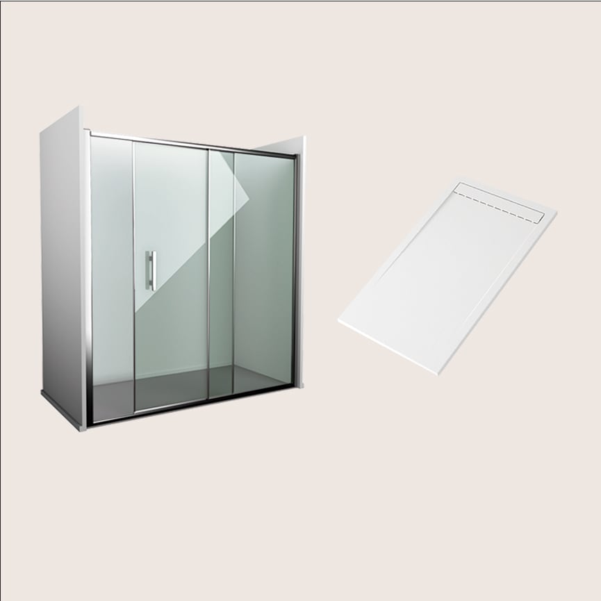 Platos de ducha con mampara