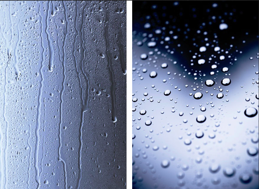 Ejemplo del antes y el después en mamparas de baño con o sin antical