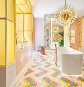 baño colorido de Nuria Alía para Casa Decor 2017