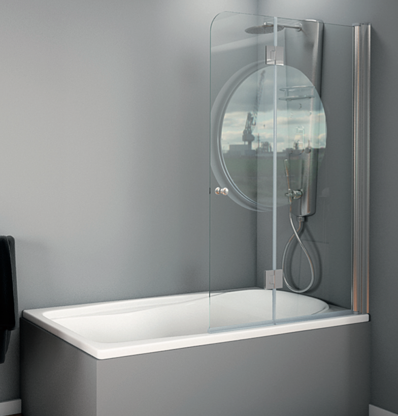 Hoja de bañera abierta sin apenas perfilería